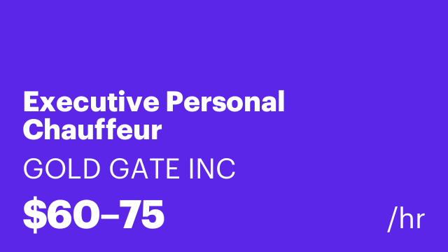 Executive Personal Chauffeur