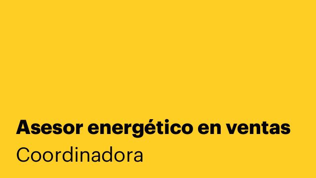 Asesor energético en ventas