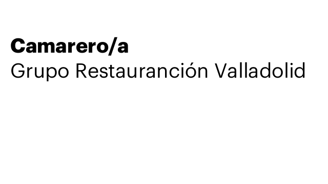 Camarero/a