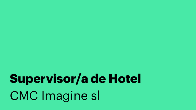 Supervisor/a de Hotel