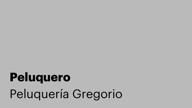 Peluquero
