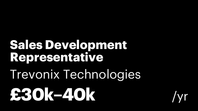 Sales Development Representative