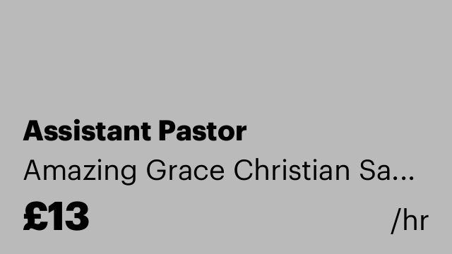 Assistant Pastor
