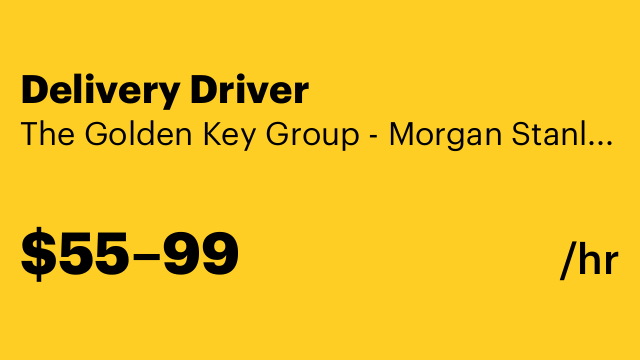 Delivery Driver