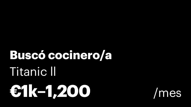 Buscó cocinero/a