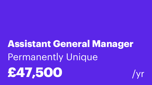 Assistant General Manager
