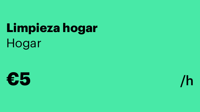 Limpieza hogar