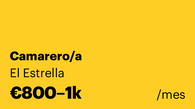 Camarero/a