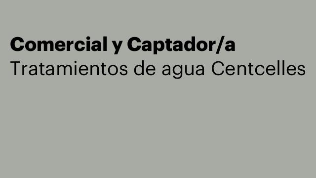 Comercial y Captador/a