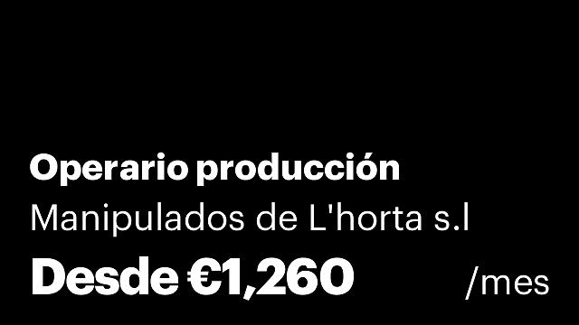 Operario producción
