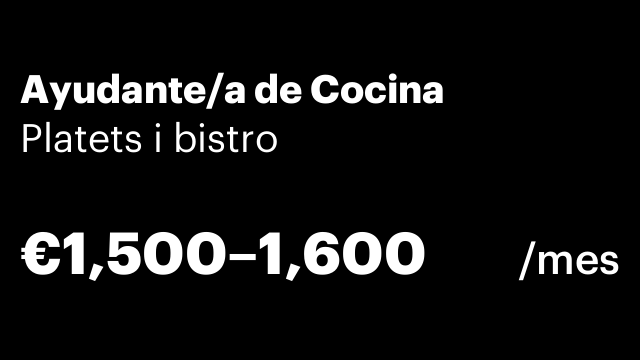 Ayudante/a de Cocina