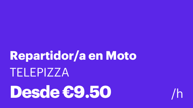 Repartidor/a en Moto
