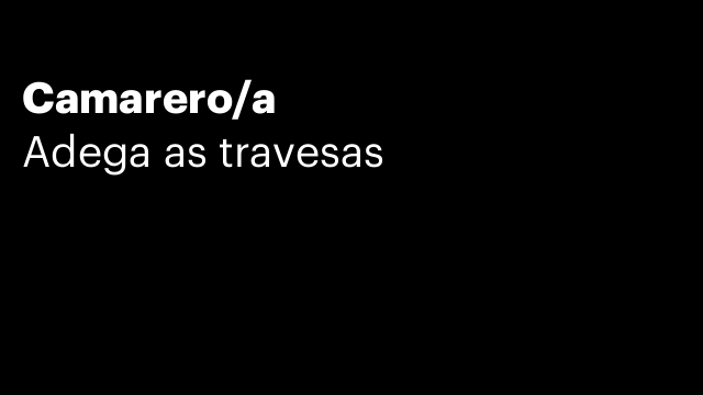 Camarero/a