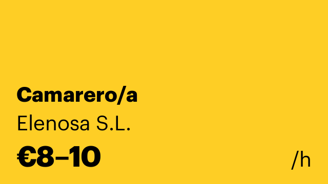 Camarero/a