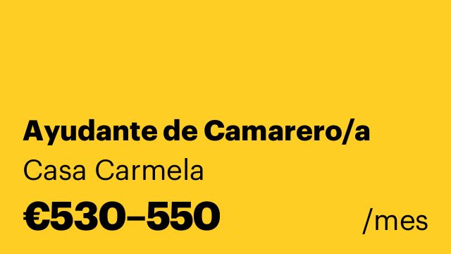 Ayudante de Camarero/a
