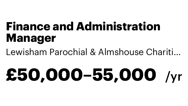 Finance and Administration Manager