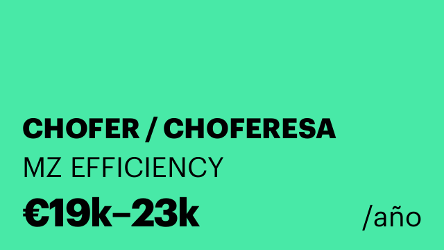 CHOFER / CHOFERESA