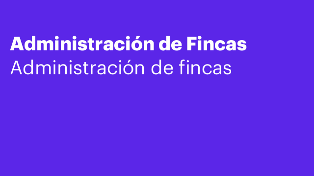 Administración de Fincas