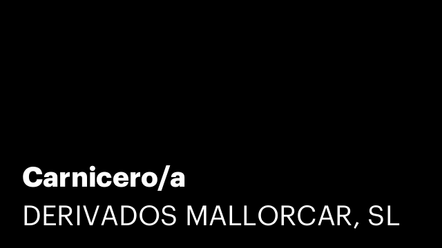 Carnicero/a
