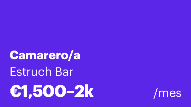 Camarero/a