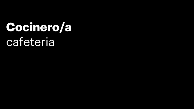 Cocinero/a