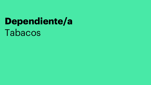 Dependiente/a