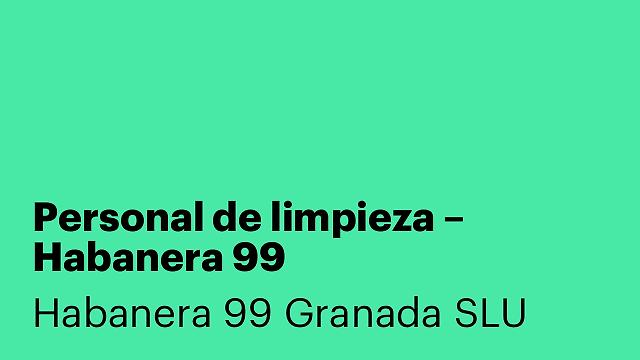 Personal de limpieza – Habanera 99
