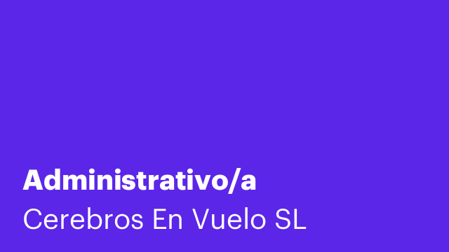 Administrativo/a