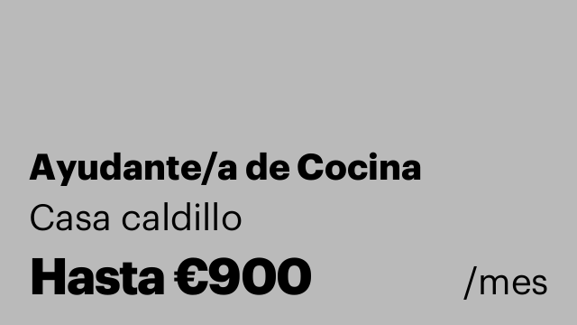 Ayudante/a de Cocina