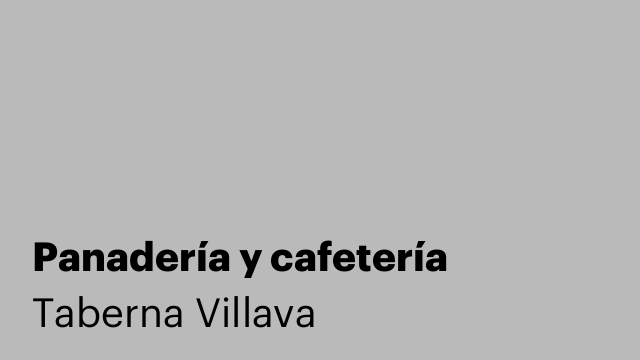 Panadería y cafetería