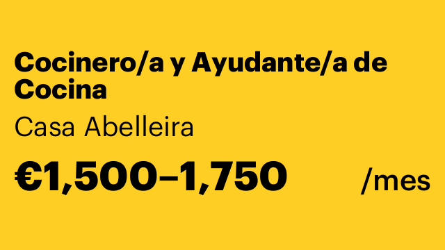 Cocinero/a y Ayudante/a de Cocina