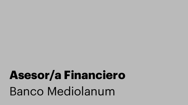 Asesor/a Financiero
