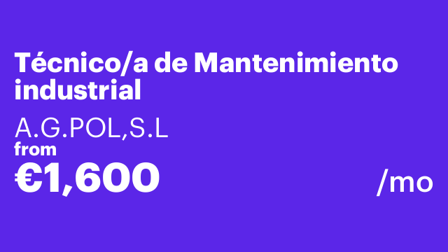 Técnico/a de Mantenimiento industrial