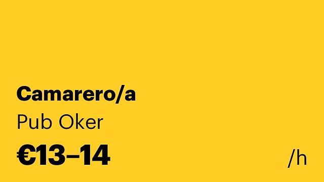 Camarero/a