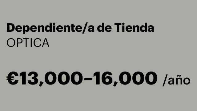Dependiente/a de Tienda