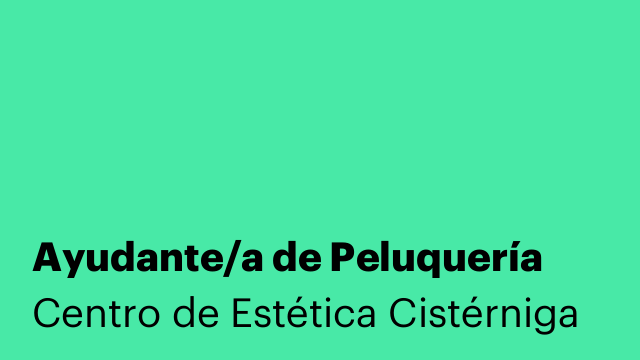 Ayudante/a de Peluquería