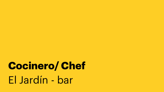 Cocinero/ Chef