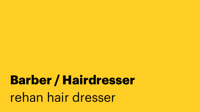 Barber / Hairdresser