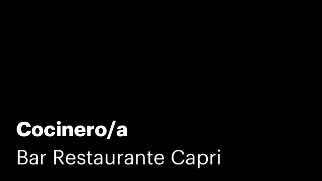Cocinero/a