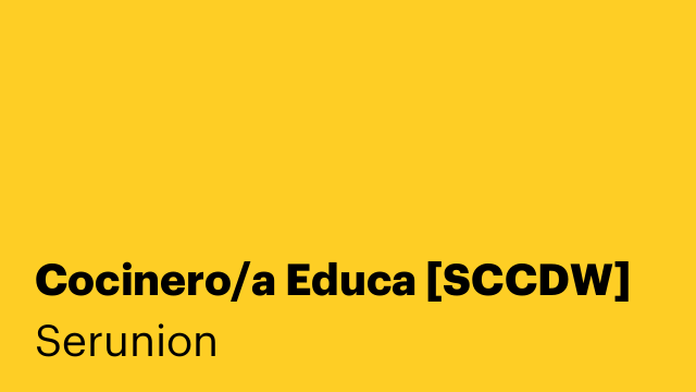Cocinero/a Educa [SCCDW]
