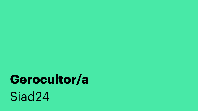 Gerocultor/a