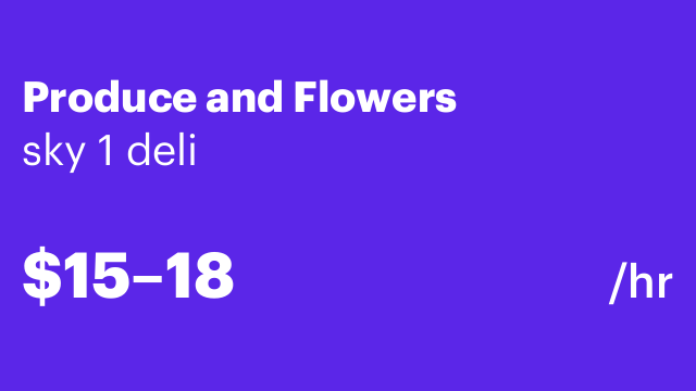 Produce and Flowers