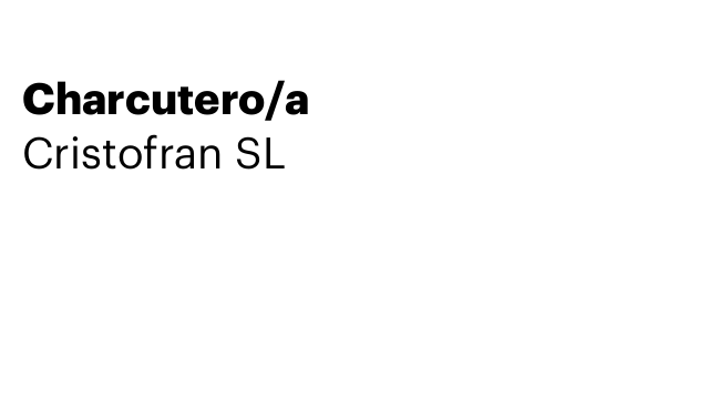 Charcutero/a