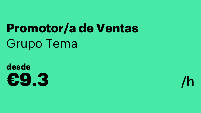 Promotor/a de Ventas