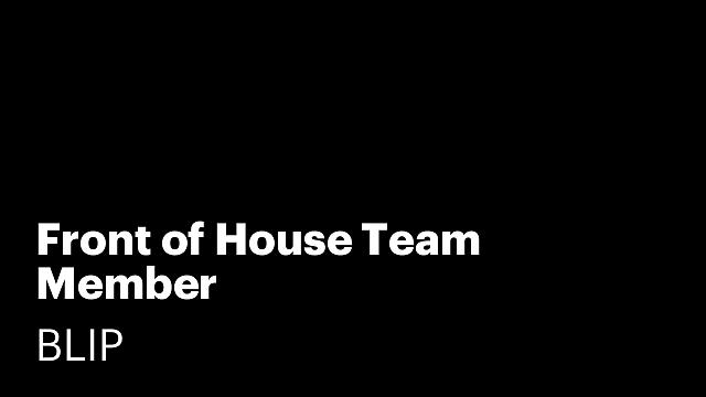 Front of House Team Member