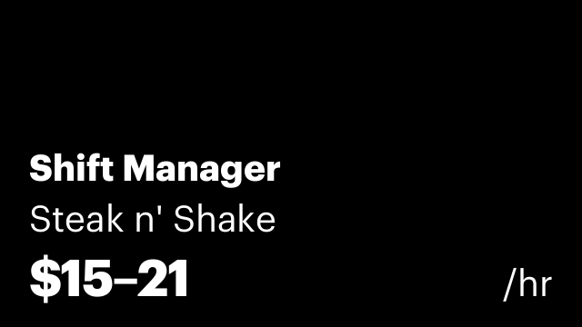 Shift Manager