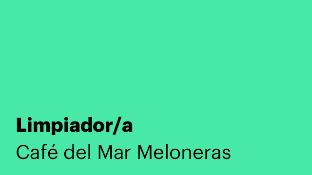 Limpiador/a