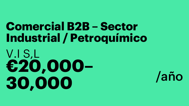 Comercial B2B – Sector Industrial / Petroquímico
