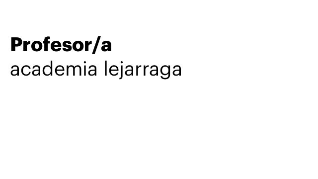 Profesor/a