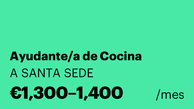 Ayudante/a de Cocina